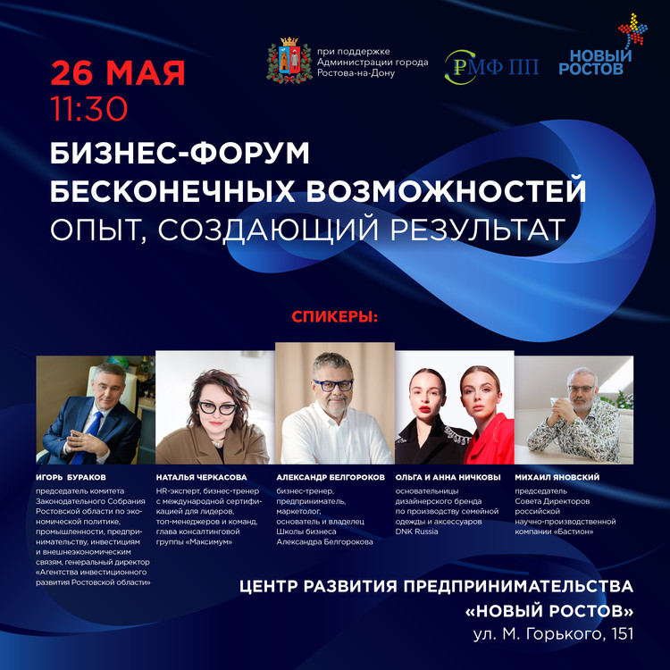 Бизнес-форум бесконечных возможностей 26.05.2023г. Бизнес-форум бесконечных возможностей 26.05.2023г.